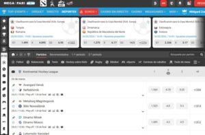 Apuestas deportivas en Megapari